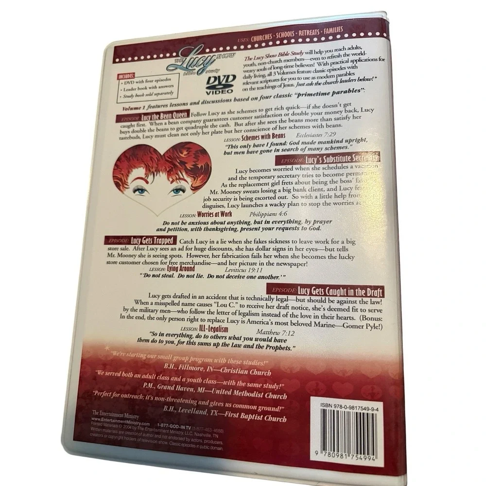 The Lucy Show Bible Study 9 Books & Leader DVD - Lucille Ball - I ❤️ Lucy Unique